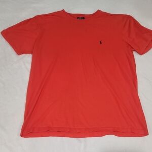 Polo by Ralph Lauren Orange Short Sleeve Tee Classic Design